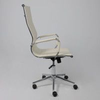 Кресло AksHome EVELIN (Эвелин) экокожа кремовый купить в Минске