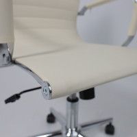 Кресло AksHome EVELIN (Эвелин) экокожа кремовый купить в Минске