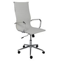 Кресло AksHome EVELIN (Эвелин) экокожа белый