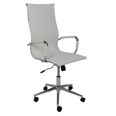 Кресло AksHome EVELIN (Эвелин) экокожа белый купить в Минске