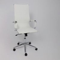 Кресло AksHome EVELIN (Эвелин) экокожа белый купить в Минске