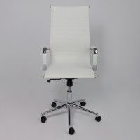 Кресло AksHome EVELIN (Эвелин) экокожа белый купить в Минске