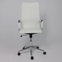 Кресло AksHome EVELIN (Эвелин) экокожа белый купить в Минске