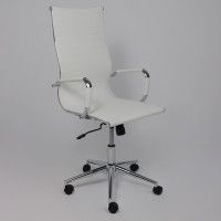 Кресло AksHome EVELIN (Эвелин) экокожа белый купить в Минске