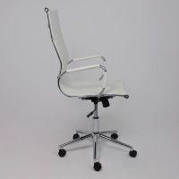 Кресло AksHome EVELIN (Эвелин) экокожа белый купить в Минске