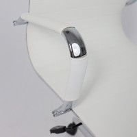 Кресло AksHome EVELIN (Эвелин) экокожа белый купить в Минске