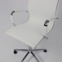 Кресло AksHome EVELIN (Эвелин) экокожа белый купить в Минске