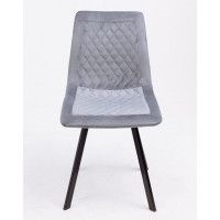 Стул AksHome EZRA (Эзра) темно-серый велюр 23/черный купить в Минске