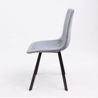 Стул AksHome EZRA (Эзра) темно-серый велюр 23/черный купить в Минске