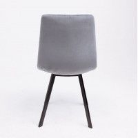 Стул AksHome EZRA (Эзра) темно-серый велюр 23/черный купить в Минске