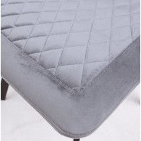 Стул AksHome EZRA (Эзра) темно-серый велюр 23/черный купить в Минске