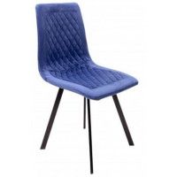 Стул AksHome EZRA (Эзра) ультрамарин велюр 65/черный