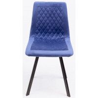 Стул AksHome EZRA (Эзра) ультрамарин велюр 65/черный купить в Минске