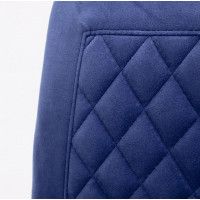 Стул AksHome EZRA (Эзра) ультрамарин велюр 65/черный купить в Минске