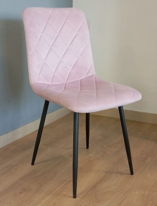 Стул AksHome FIONA (Фиона) лиловый велюр G062-26/черный купить в Минске