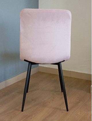 Стул AksHome FIONA (Фиона) лиловый велюр G062-26/черный купить в Минске