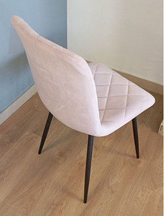 Стул AksHome FIONA (Фиона) лиловый велюр G062-26/черный купить в Минске