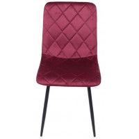 Стул AksHome FIONA (Фиона) винный велюр G062-35/черный купить в Минске