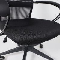 Кресло AksHome FIRST (Фирст) PL ткань/сетка черный купить в Минске