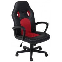 Кресло AksHome FLAVIY (Флави) ткань черный/серый/красный