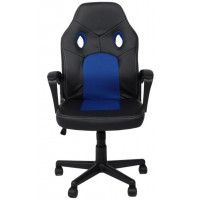 Кресло AksHome FLAVIY (Флави) ткань черный/серый/синий купить в Минске