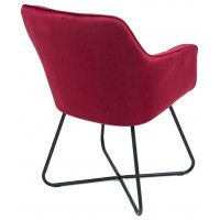 Кресло AksHome FLORIDA (Флорида) бордовый велюр/черный купить в Минске