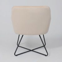 Кресло AksHome FLORIDA (Флорида) кремовый велюр HCJ-3/черный купить в Минске