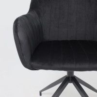 Кресло поворотное AksHome FLOWER черный купить в Минске