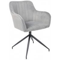 Кресло поворотное AksHome FLOWER серый