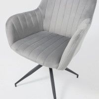 Кресло поворотное AksHome FLOWER серый купить в Минске