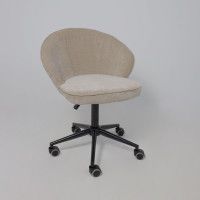 Кресло AksHome Foxy (Фокси) бежевый шенилл Ote Canna 170/черный купить в Минске