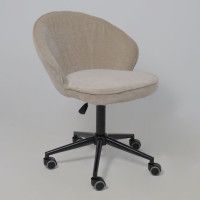 Кресло AksHome Foxy (Фокси) бежевый шенилл Ote Canna 170/черный купить в Минске