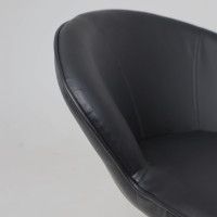 Кресло AksHome Foxy (Фокси) экокожа черный/черный купить в Минске