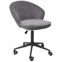 Кресло AksHome Foxy (Фокси) темно-серый шенилл Ote Canna 456/черный