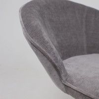 Кресло AksHome Foxy (Фокси) темно-серый шенилл Ote Canna 456/черный купить в Минске