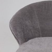 Кресло AksHome Foxy (Фокси) темно-серый шенилл Ote Canna 456/черный купить в Минске