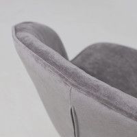 Кресло AksHome Foxy (Фокси) темно-серый шенилл Ote Canna 456/черный купить в Минске