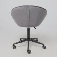 Кресло AksHome Foxy (Фокси) темно-серый шенилл Ote Canna 456/черный купить в Минске