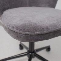 Кресло AksHome Foxy (Фокси) темно-серый шенилл Ote Canna 456/черный купить в Минске