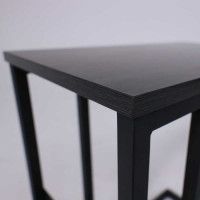 Стол журнальный AksHome FOXY темный дуб/черный купить в Минске