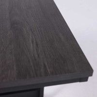 Стол журнальный AksHome FOXY темный дуб/черный купить в Минске