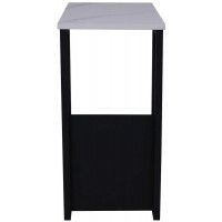 Стол журнальный AksHome FOXY белый мрамор/черный купить в Минске