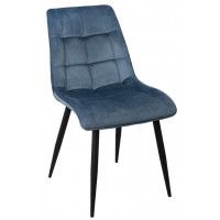 Стул AksHome FRED NEW (Фред) темно-лазурный/черный