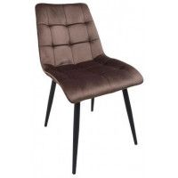 Стул AksHome FRED NEW (Фред) коричневый велюр /черный