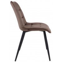 Стул AksHome FRED NEW (Фред) коричневый велюр /черный купить в Минске Стул AksHome FRED NEW (Фред) коричневый велюр /черный купить в Минске
