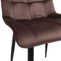 Стул AksHome FRED NEW (Фред) коричневый велюр /черный купить в Минске Стул AksHome FRED NEW (Фред) коричневый велюр /черный купить в Минске