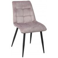 Стул AksHome FRED NEW (Фред) пыльно-розовый велюр / черный