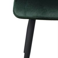 Стул AksHome FRED NEW (Фред) темно-зеленый велюр /черный купить в Минске