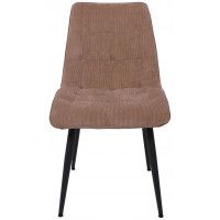 Стул AksHome FRED NEW (Фред) бежевый вельвет/черный купить в Минске