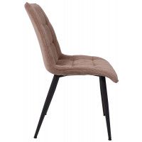 Стул AksHome FRED NEW (Фред) бежевый вельвет/черный купить в Минске